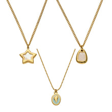316L Stainless Steel 18K Gold PVD Star Shell Enamel Pendant Necklace - Star Shell Enamel, Coastal Chic, Delicate Design, French Light Luxury Wholesale Stainless Steel Jewelry - Sensitive Skin Friendly - Detail 16