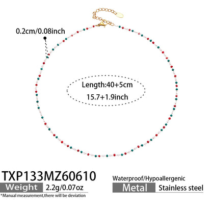 316L Stainless Steel 18K Gold PVD Star Zircon Necklace - Star Zircon Modern Elegant Wholesale Stainless Steel Jewelry - Sensitive Skin Friendly - Detail 5