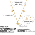 AGold Necklace42+5cm (TXP571) / Default