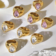 316L Stainless Steel 18K Gold PVD Statement Ring - Image 2