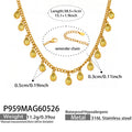 Yellow Zircon Gold Necklace 38.5+5cm (P959) / Default