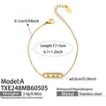 Style A Gold Zircon Bracelet 17+3cm (TXE248) / Default