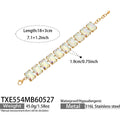 Multicolor Crystal Gold Bracelet (TXE554) / 18+3cm