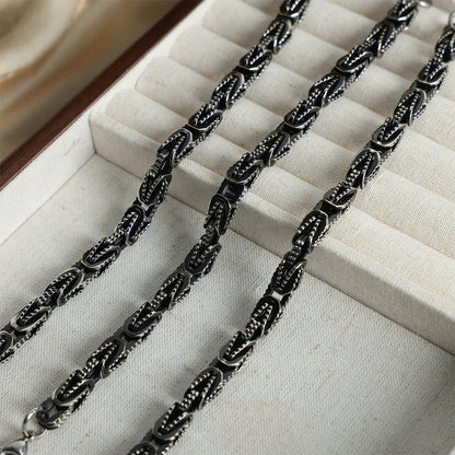 316L Stainless Steel 18K Gold PVD Vintage Heavy Metal Bracelet - Vintage Heavy Metal Bracelet Wholesale Stainless Steel Jewelry - Sensitive Skin Friendly - Detail 2