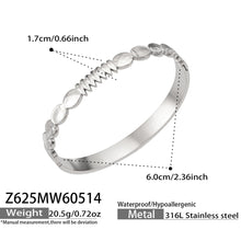 316L Stainless Steel 18K Gold PVD Vintage Rope, Wheat, Honeycomb Design Bangle - Vintage Rope Knot Wheat Ear Honeycomb Texture Wholesale Stainless Steel Jewelry - Sensitive Skin Friendly - Detail 4
