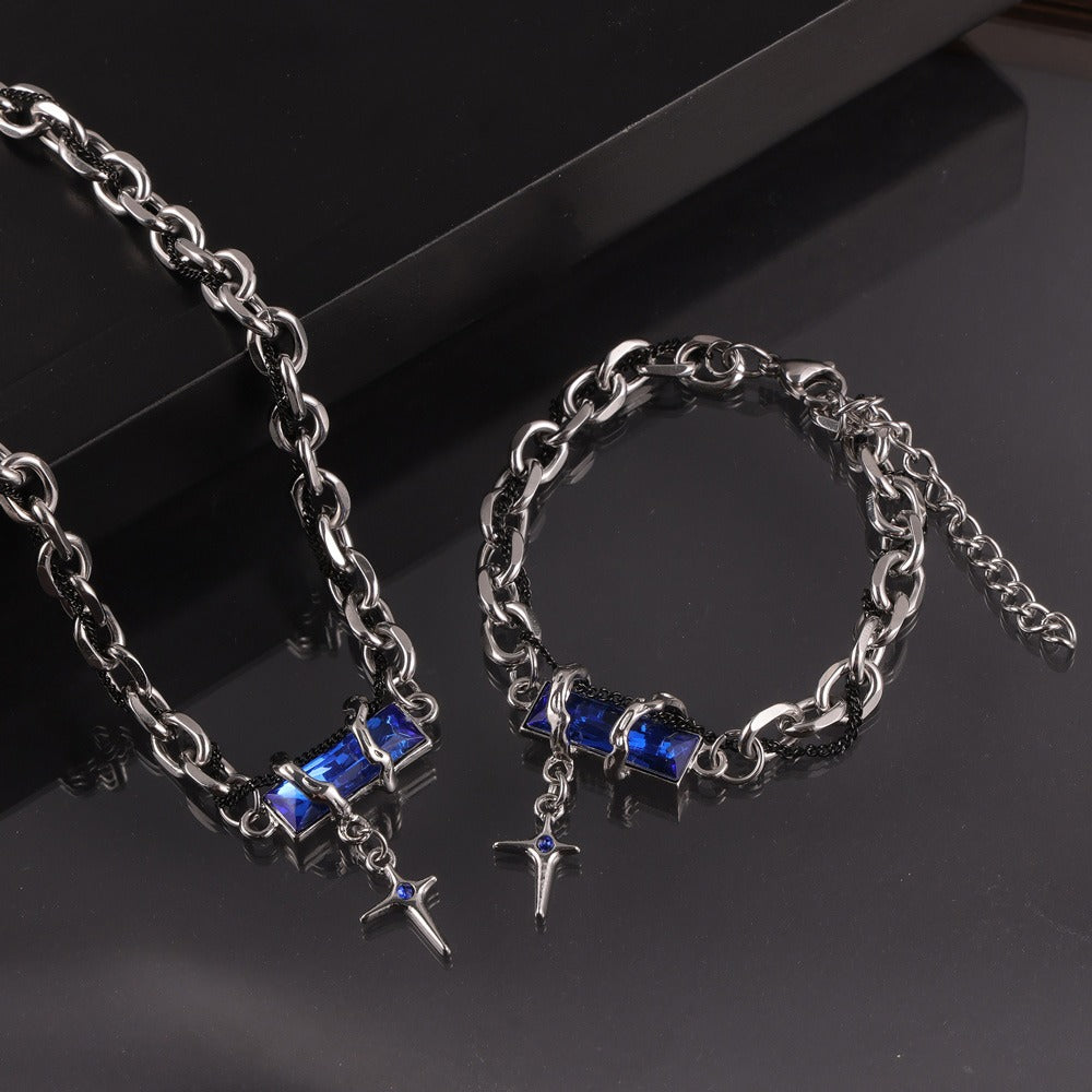 316L Stainless Steel 18K Gold PVD Vintage Zircon Bracelet - Vintage Gold Band Zircon Wholesale Stainless Steel Jewelry - Sensitive Skin Friendly - Detail 18