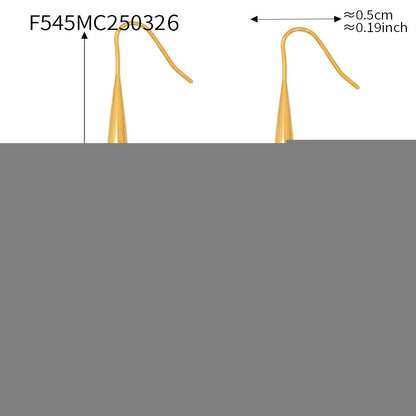 316L Stainless Steel 18K Gold PVD Waterdrop Tassel Minimalist Earrings - Waterdrop Tassel Minimalist Slimming Earrings Wholesale Stainless Steel Jewelry - Sensitive Skin Friendly - Detail 1