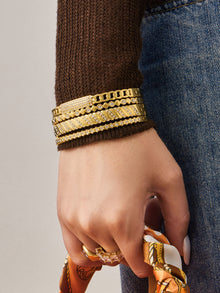 316L Stainless Steel 18K Gold PVD Wheat Spike 5A Zircon Open Bangle - Wheat Spike, 5A Zircon, Open Bangle, Gold Wholesale Stainless Steel Jewelry - Sensitive Skin Friendly - Detail 13