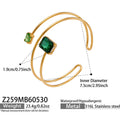 Green Zircon Bangle (Z259) / Default