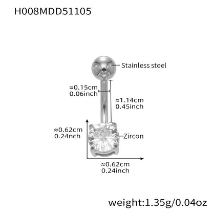 Gold starfish CZ belly button ring summer piercing jewelry, beach style cubic zirconia navel ring