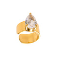 316L Stainless Steel 18K Gold PVD Zircon Ear Clips Earrings