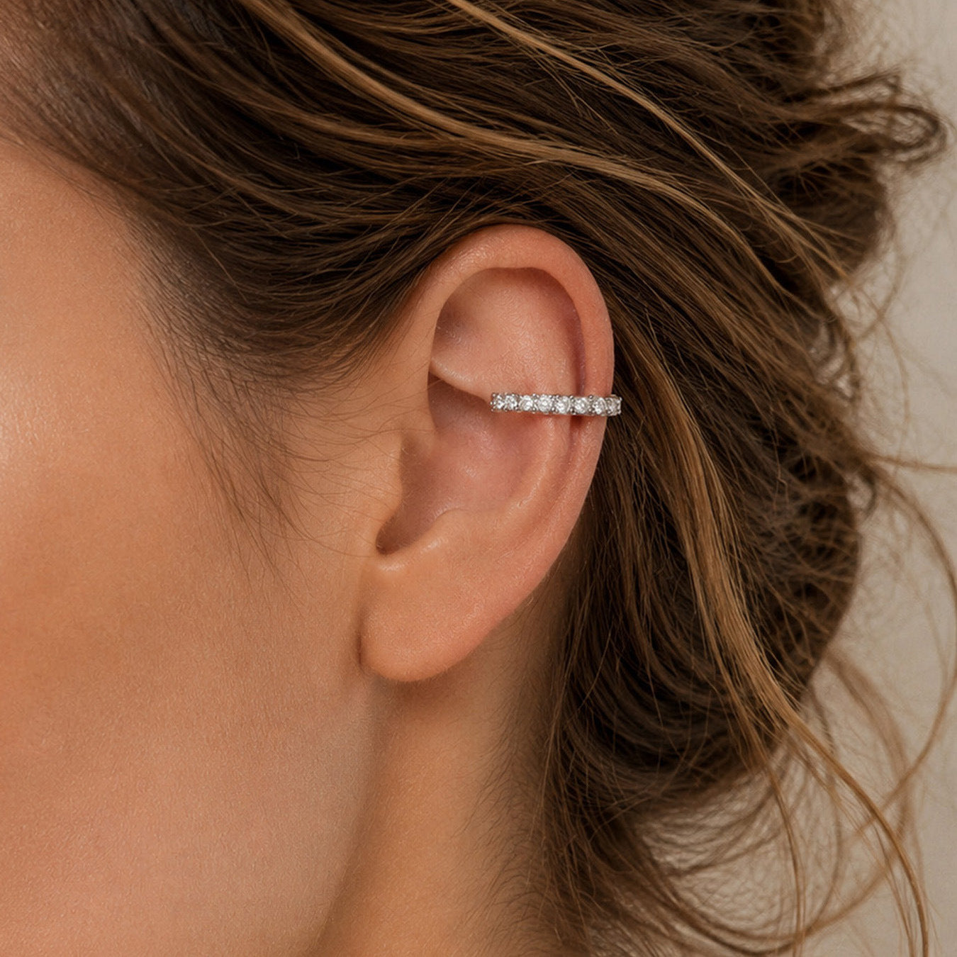 316L Stainless Steel 18K Gold PVD Zircon Inlaid Earrings Earrings - Zircon Inlaid Modern Earrings Wholesale Stainless Steel Jewelry - Sensitive Skin Friendly - Detail 10