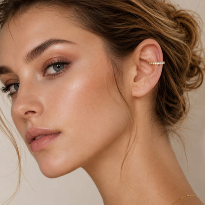 316L Stainless Steel 18K Gold PVD Zircon Inlaid Earrings Earrings - Zircon Inlaid Modern Earrings Wholesale Stainless Steel Jewelry - Sensitive Skin Friendly - Detail 12