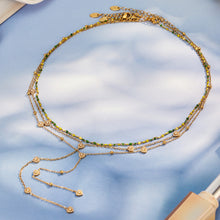 316L Stainless Steel 18K Gold PVD Zircon Necklace & Bracelet Set - Elegant Gold Zircon Set Wholesale Stainless Steel Jewelry - Sensitive Skin Friendly - Detail 14