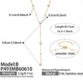 B款Gold Necklace42+5cm (P493) / Default