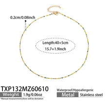 316L Stainless Steel 18K Gold PVD Zircon Necklace & Bracelet Set - Elegant Gold Zircon Set Wholesale Stainless Steel Jewelry - Sensitive Skin Friendly - Detail 4