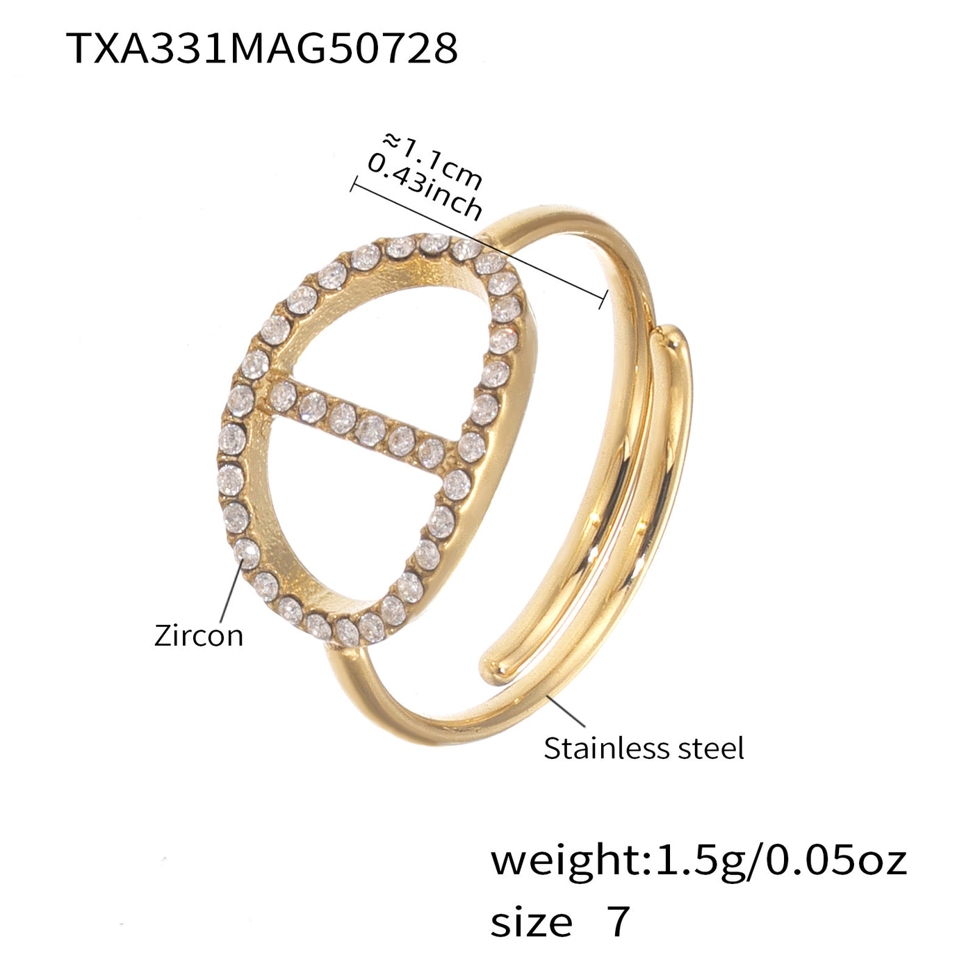 316L Stainless Steel 18K Gold PVD Zircon Y Drop Necklace Set - Modern Zircon Y Drop Necklace Set Wholesale Stainless Steel Jewelry - Sensitive Skin Friendly - Detail 9