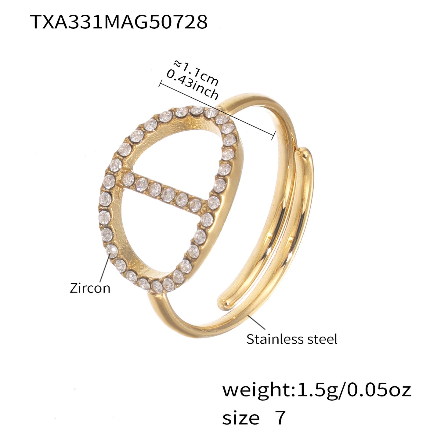 316L Stainless Steel 18K Gold PVD Zircon Y Drop Necklace Set - Modern Zircon Y Drop Necklace Set Wholesale Stainless Steel Jewelry - Sensitive Skin Friendly - Detail 9