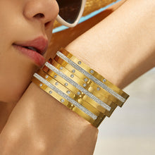 316L Stainless Steel 18K PVD Gold Diamond Bangle made with 316L stainless steel and 18K PVD gold finish for wholesale jewelry buyers - image 6