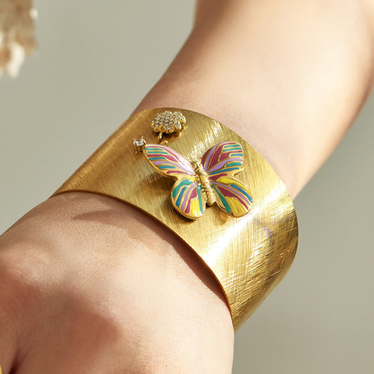 316L Stainless Steel 18K PVD Gold Droplet Bangle made with 316L stainless steel and 18K PVD gold finish for wholesale jewelry buyers - image 12