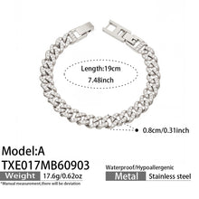 Elegant 316L stainless steel bracelet in steel color