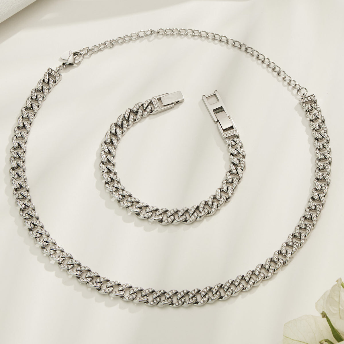 316L Stainless Steel 18K PVD Gold Matching Jewelry Set made with 316L stainless steel and 18K PVD gold finish for wholesale jewelry buyers - image 6