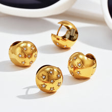316L Stainless Steel 18K PVD Gold Star Zircon Earring made with 316L stainless steel and 18K PVD gold finish for wholesale jewelry buyers - image 8