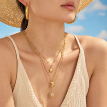 316L Stainless Steel 18K PVD Gold Sun Moon Star Necklace made with 316L stainless steel and 18K PVD gold finish for wholesale jewelry buyers - image 4