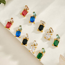 316L Stainless Steel 18K PVD Gold Zircon Drop Earrings made with 316L stainless steel and 18K PVD gold finish for wholesale jewelry buyers - image 8