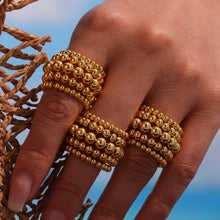 316L Stainless Steel 18K PVD Gold 5-layer Bead Ring made with 316L stainless steel and 18K PVD gold finish for wholesale jewelry buyers - image 10