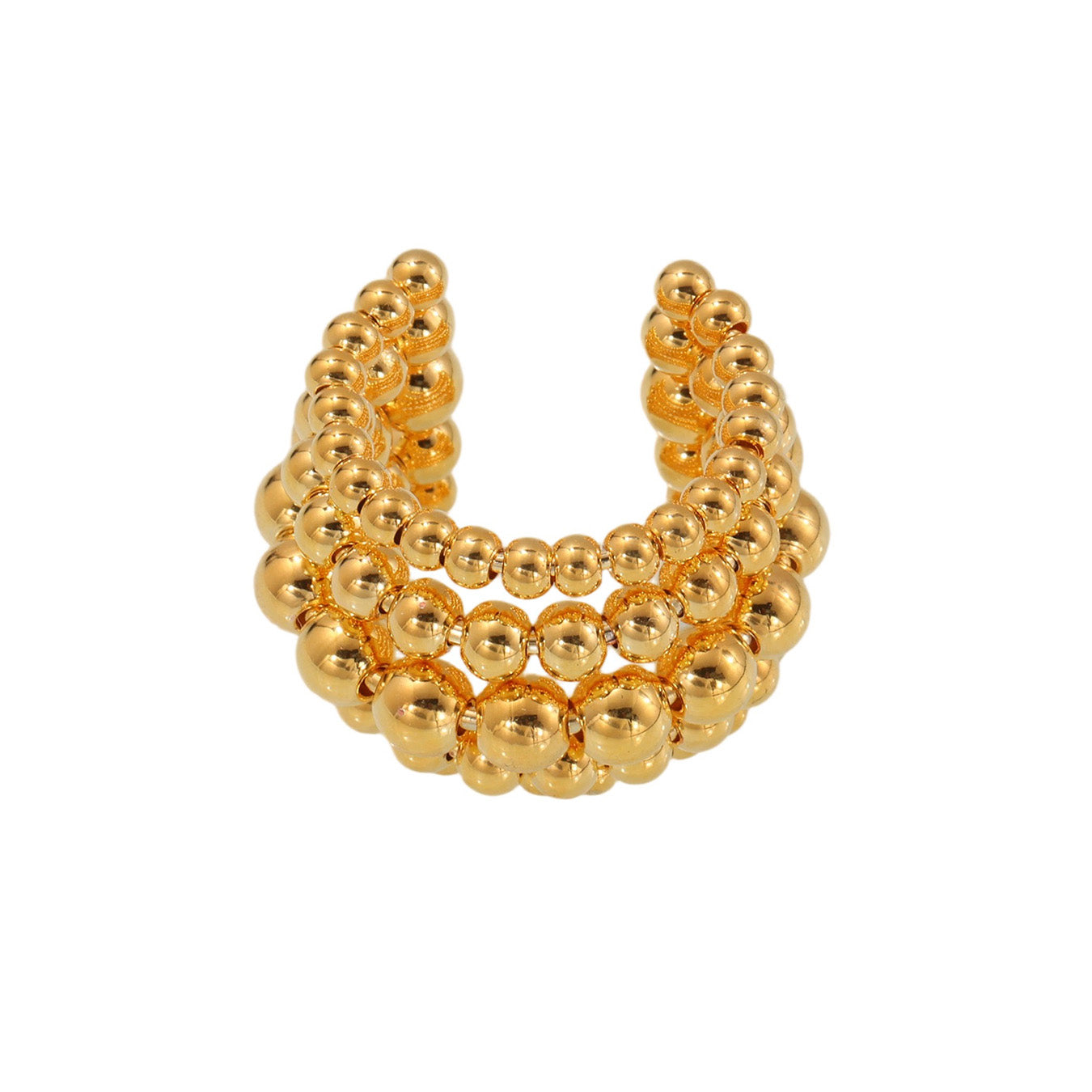 316L Stainless Steel 18K PVD Gold 5-layer Bead Ring made with 316L stainless steel and 18K PVD gold finish for wholesale jewelry buyers - image 5