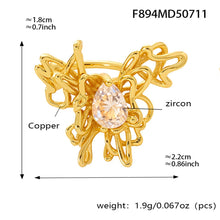 316L Stainless Steel 5A Zircon Butterfly Ear Cuff - Image 1