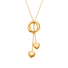316L Stainless Steel Adjustable Heart Tassel Lariat Necklace - Image 5