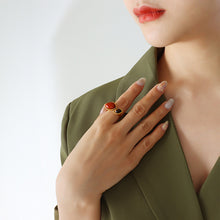 Front view of 316L stainless steel adjustable open ring