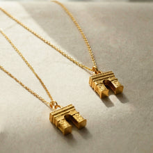 316L Stainless Steel Arc de Triomphe Pendant Necklace - Image 2