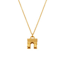 316L Stainless Steel Arc de Triomphe Pendant Necklace - Image 7