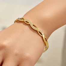 316L Stainless Steel 18K PVD Gold Heart and Zircon Bangle made with 316L stainless steel and 18K PVD gold finish for wholesale jewelry buyers - image 11