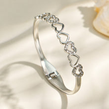 316L Stainless Steel 18K PVD Gold Heart and Zircon Bangle made with 316L stainless steel and 18K PVD gold finish for wholesale jewelry buyers - image 16