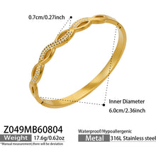 Double-layered zircon bangle