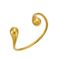 Teardrop Gold Open Bangle / Bangle