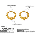 Small Beads Gold / Earrings (F784BS)