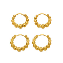 316L Stainless Steel 18K PVD Gold Beaded Drop Earrings made with 316L stainless steel and 18K PVD gold finish for wholesale jewelry buyers - image 13