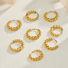316L Stainless Steel 18K PVD Gold Beaded Drop Earrings made with 316L stainless steel and 18K PVD gold finish for wholesale jewelry buyers - image 4