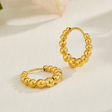 316L Stainless Steel 18K PVD Gold Beaded Drop Earrings made with 316L stainless steel and 18K PVD gold finish for wholesale jewelry buyers - image 6