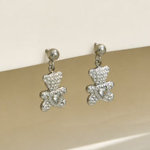 316L Stainless Steel 18K PVD Gold Bear Zircon Earrings made with 316L stainless steel and 18K PVD gold finish for wholesale jewelry buyers - image 5