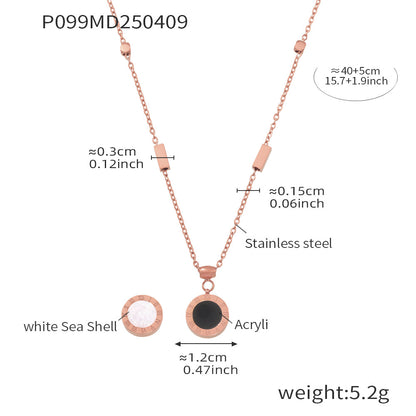 316L Stainless Steel Black & White Reversible Roman Numeral & LOVE Jewelry - Image 11