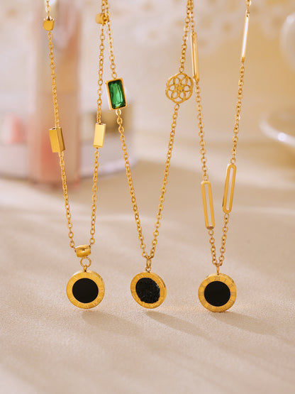 316L Stainless Steel Black & White Reversible Roman Numeral & LOVE Jewelry - Image 12