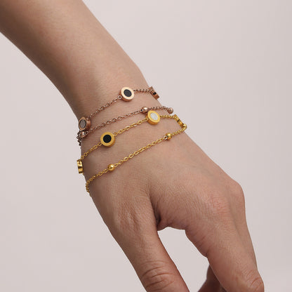 316L Stainless Steel Black & White Reversible Roman Numeral & LOVE Jewelry - Image 16