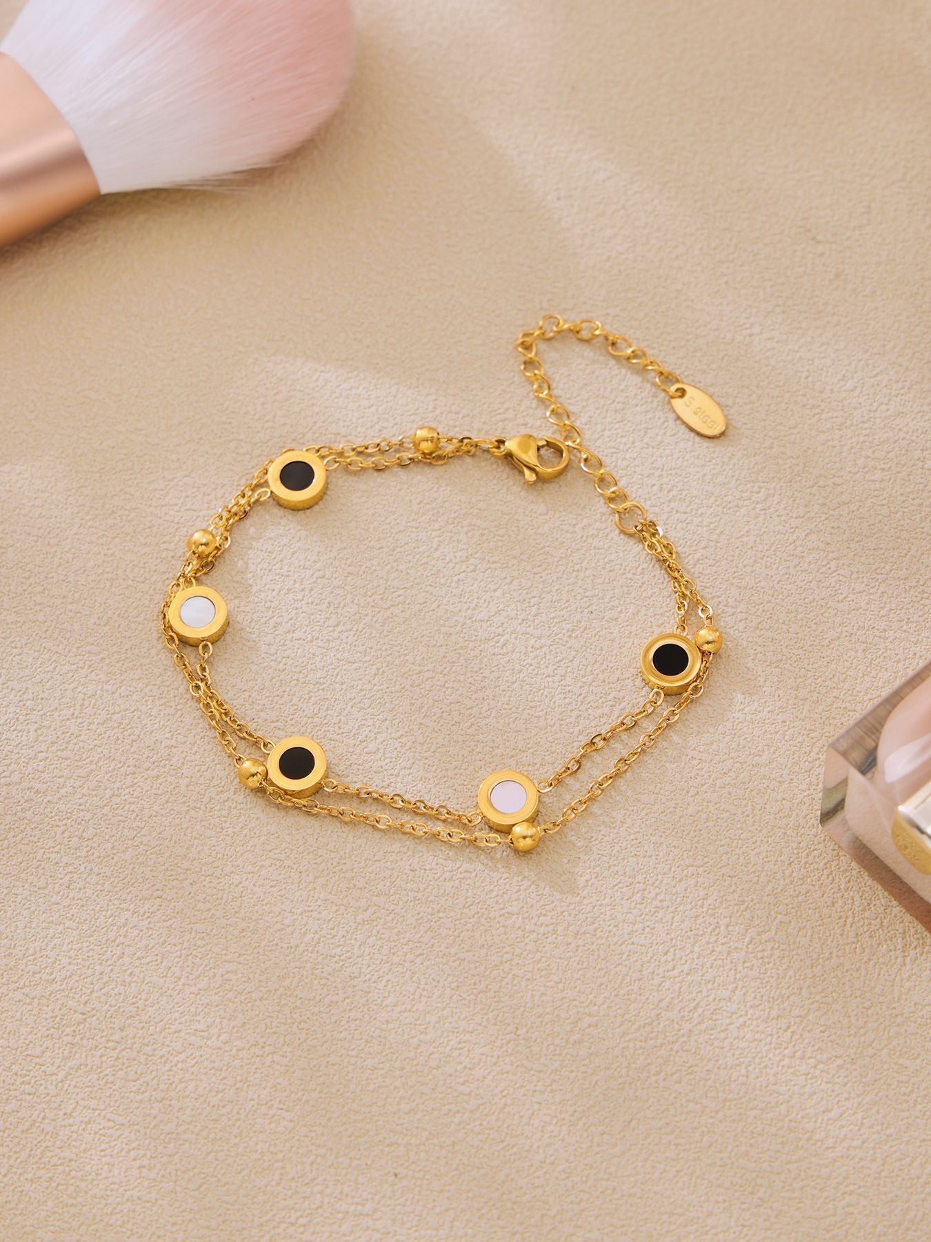 316L Stainless Steel Black & White Reversible Roman Numeral & LOVE Jewelry - Image 18