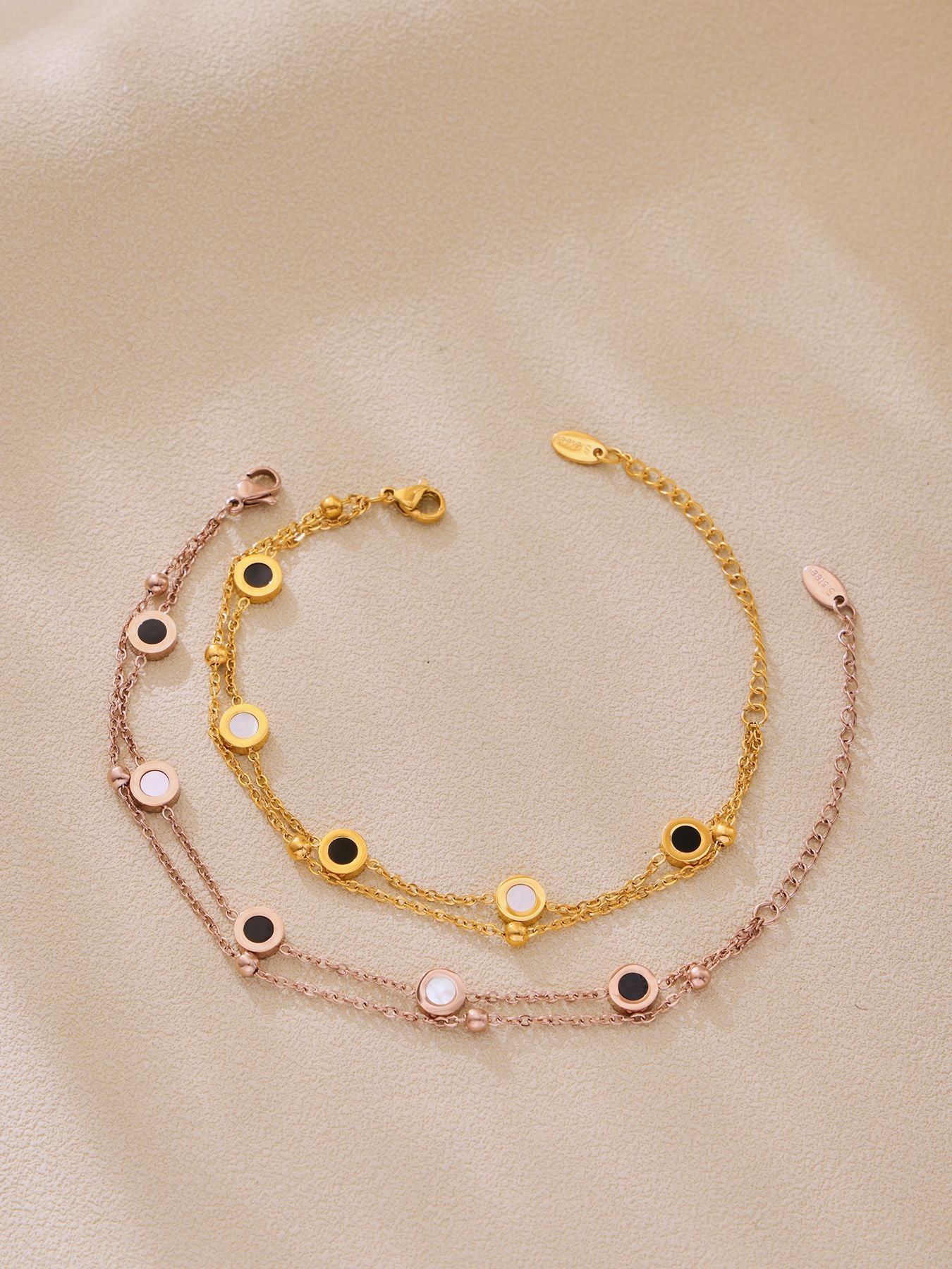 316L Stainless Steel Black & White Reversible Roman Numeral & LOVE Jewelry - Image 2